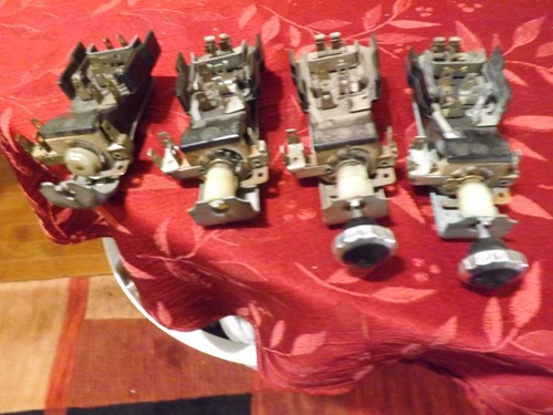 4 1955 55 1956 56 CHEVROLET CHEVY HEADLIGHT SWITCH SWITCHES & 2 56 210 150 KNOBS - Picture 4 of 4