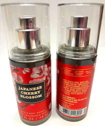 2 Pack Bath & Body Works Japanese Cherry Blossom Fragrance Mist 2.5 oz - Picture 4 of 9