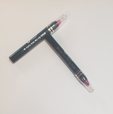 NEW Set of 2 Amuse xoxo Kiss Me Lip Stick Pink and Red - SHIPS FREE