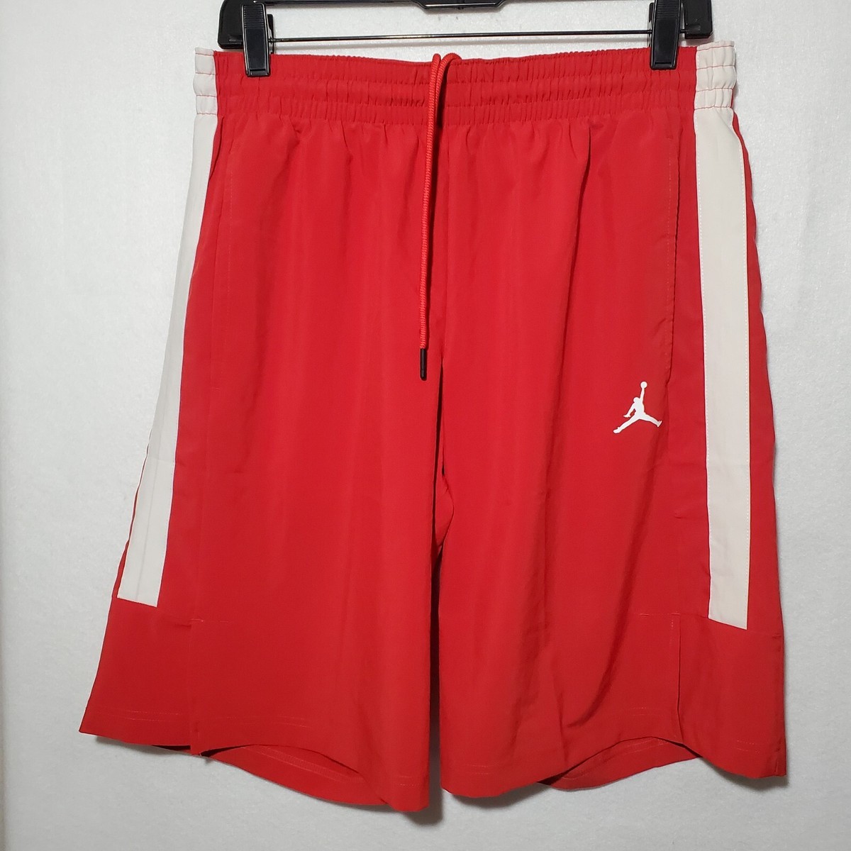 Nike Air Jordan Shorts Men Large Jumpman Basketball Gym Red Logo Pockets