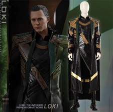 ThorThe Dark World Avengers Loki Cosplay Costume Outfits Halloween Full Set New