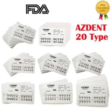 AZDENT Dental Ortho Brackets Braces Metal Mini/Standard Roth/MBT.022 Hooks 345