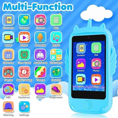 Kinder Handy Smartphone mit Anrufen 2.8" Touchscreen Kamera Musik-Player - Bild 2 von 4