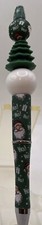 Beaded Ballpoint Pen,Christmas..green Christmas Tree With Printed Bead And Pen