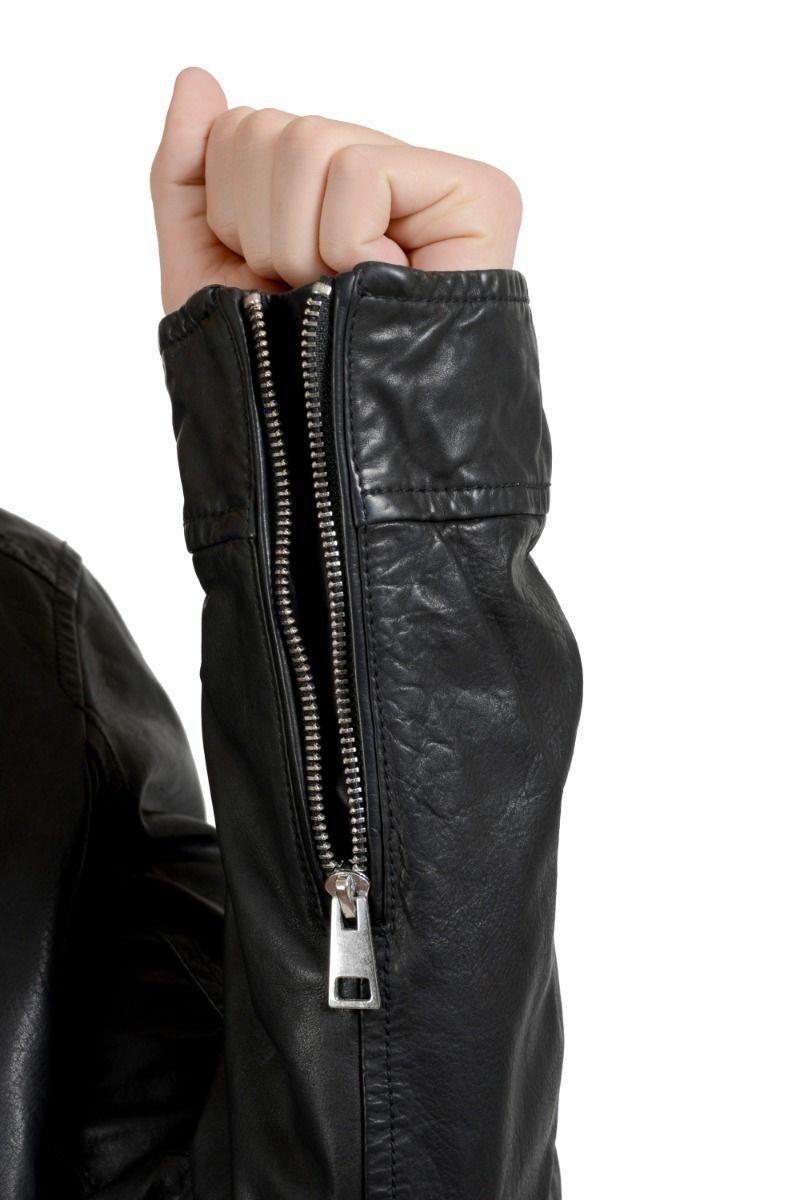 Just Cavalli Men's Black Full Zip 100% Leather Jacket Size Just Cavalli Men's Black Full Zip 100% Leather Jacket Size