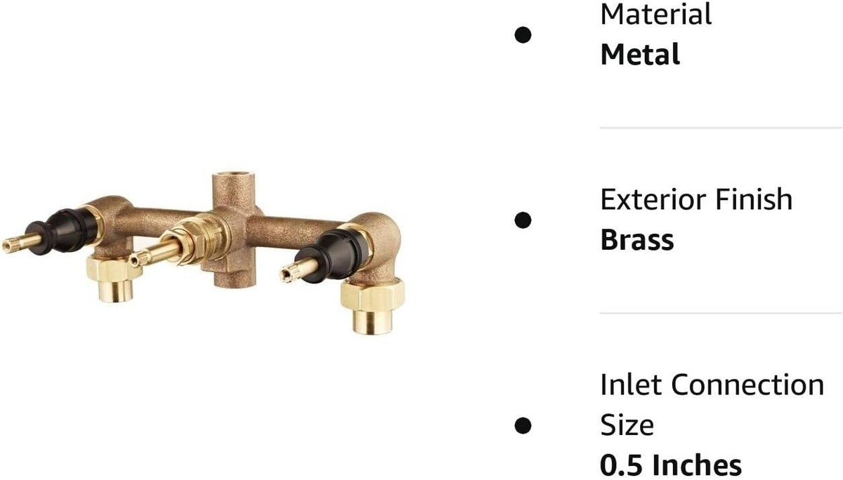 on sale online Pfister 0131XA 8 in. Fixed Brass 3Handle Rough In