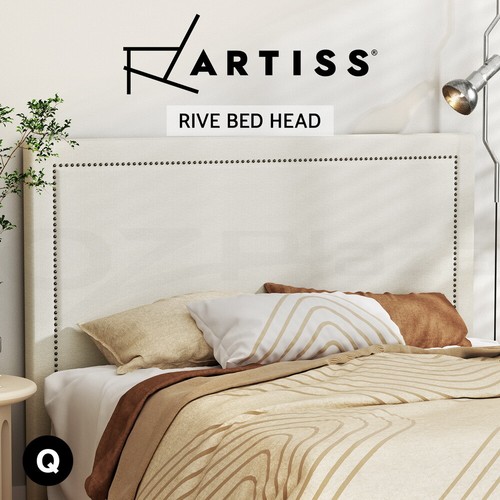 Artiss Bed Frame Queen Size Bed Head Headboard Bedhead Base Fabric