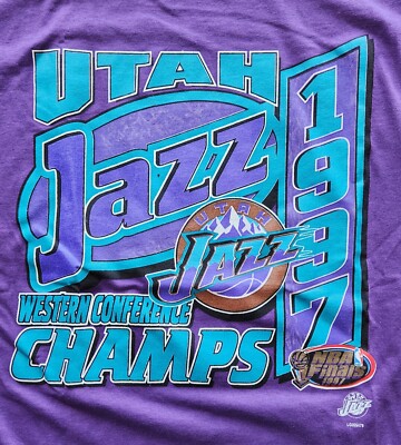 Utah Jazz XL Purple Shirt NBA 1997 Western Conference Champions
