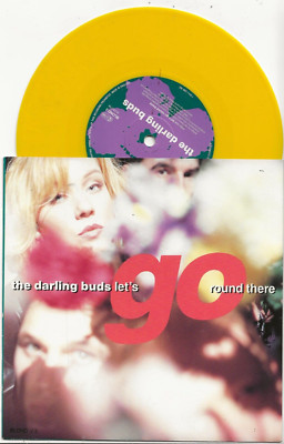 DARLING BUDS LET'S GO ROUND THERE LIMITED EDITION UK 7'' YELLOW VINYL SINGLE,MINT