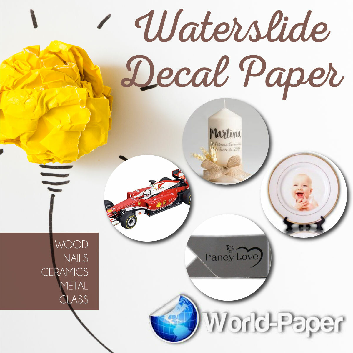 Waterslide decal paper, White or Clear  INKJET/LASER Choose your quantity!  