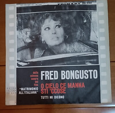 Fred Bongusto 45 Runden oder Himmel Ci Manna Sti'ccose