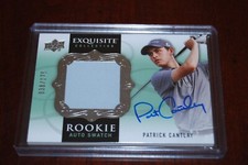 PATRICK CANTLAY 2013 EXQUISITE GOLF ON CARD AUTO RC SWATCH #38/175 SHARP BEAUTY!