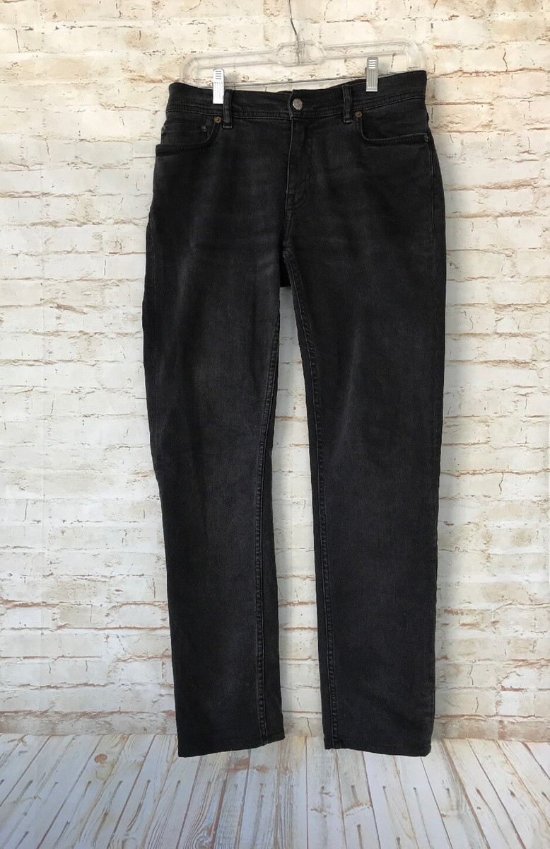 Acne Studios Blå Konst North Used Black Slim Fit Jeans