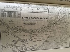 VINTAGE SEA CHART / NAUTICAL MAP 1961 - Rivers Crouch & Roach - To Frame?