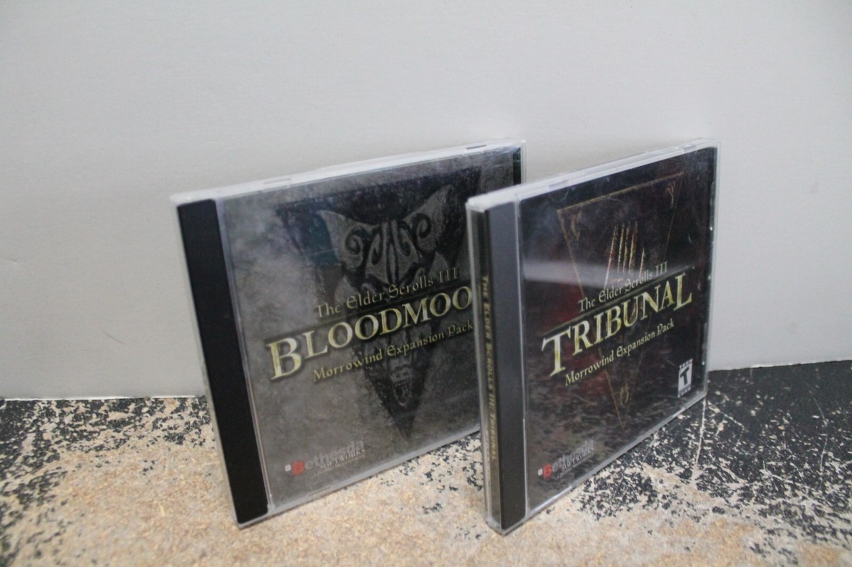 Elder Scrolls III discs--Bloodmoon and Tribunal expansion disks | eBay