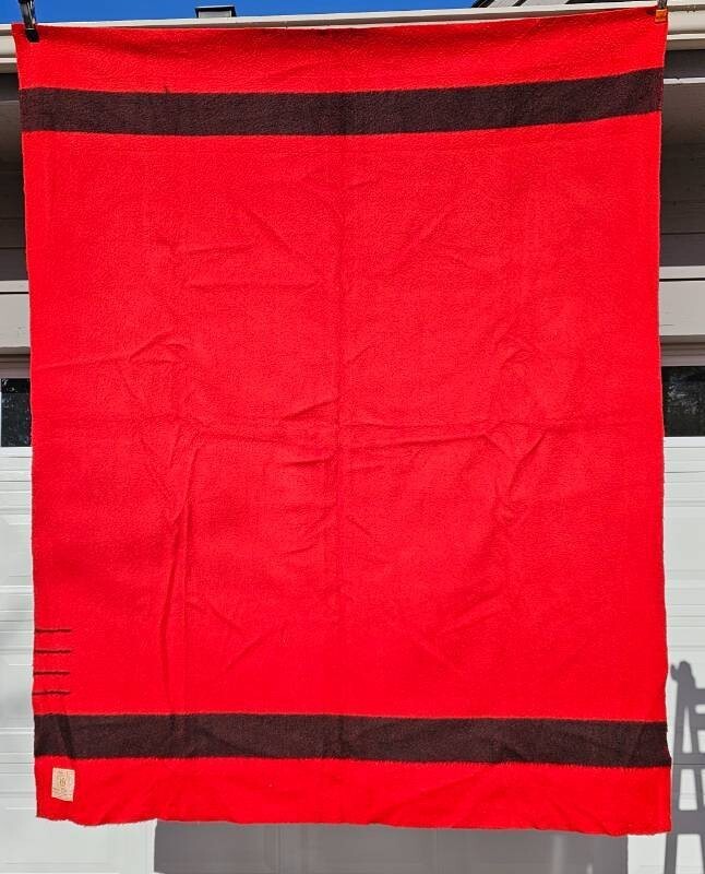 Antique Hudson's Bay Company 89” by 70” 4 Point Blanket