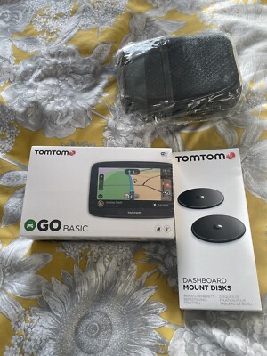 TomTom Go Basic GPS Navigationsgerät - schwarz, brandneu, zusammen mit Extras