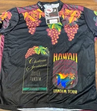 Louis Garneau Mens MEDIUM Cycling Jersey Santana Black Forest Tour Brand NEW NWT