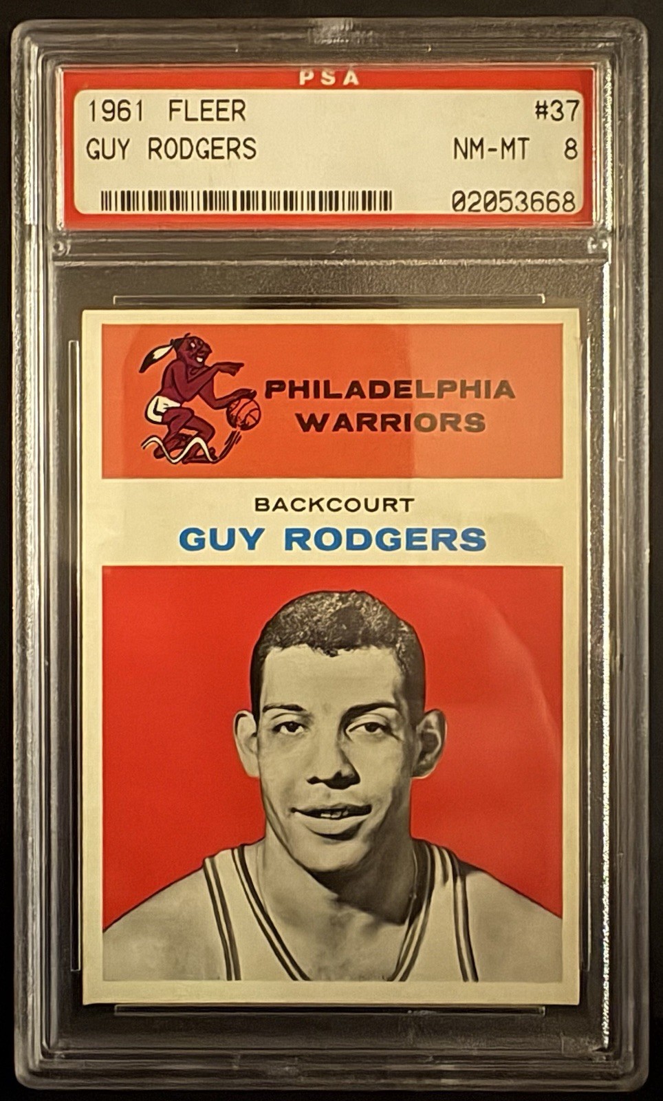 1961-62 Fleer Guy Rodgers #37 (RC) - PSA 8