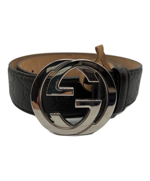 GUCCI Interlocking G Double Belt in Leather