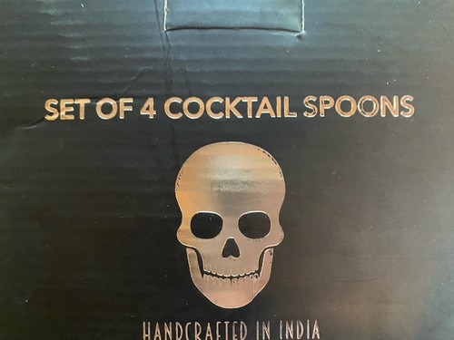 Halloween Cocktail Spoons Bar ware Set 4 Spooky New - Picture 2 of 2