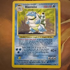 1999 VINTAGE POKEMON BASE SET - BLASTOISE #2/102 - UNLIMITED HOLO RARE (NM)