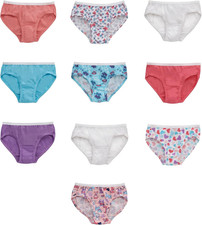 Girls' Girls' 20-Pack Tagless Cotton Brief Panties