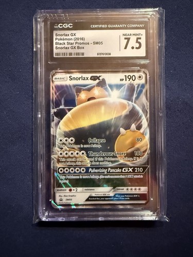 Snorlax-GX graded CGC 7.5 for sale on eBay