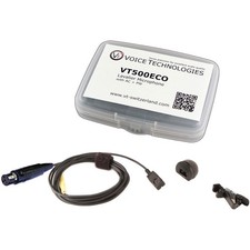 Voice Technologies VT500ECO Omnidirectional Miniature Lavalier Microphone Kit wi