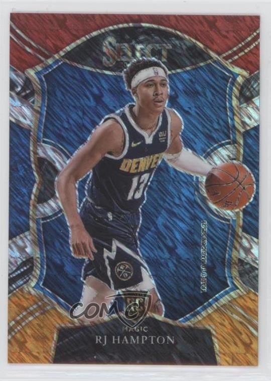 2020 Panini Select Concourse Red White Orange Shimmer Prizm RJ Hampton Rookie RC