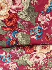 Ralph Lauren Chaps Summerton Standard Pillow Shams Set 2 Red Floral Houndstooth