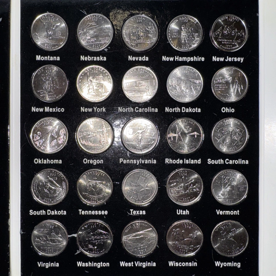 1999 To 2008 P COMPLETE 50 State Quarters Set 50 Philadelphia Statehood Lot SQP1 - Image 3 of 3