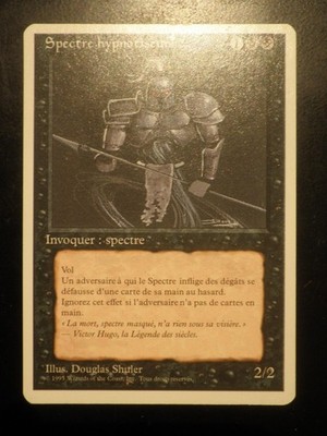 mtg magic hypnotic specter 1995 FRENCH vf fr 4 th edition spectre hypnotiseur