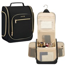 Hanging Travel Toiletry Bag for Men and Women, Water-Resistant Toiletries Bag...