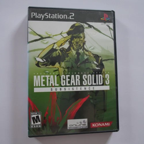 Metal Gear Solid 3 Subsistence - Sony PlayStation 2 PS2 CIB - Konami Black Label