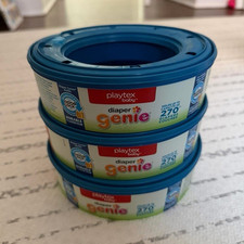 Baby Diaper Genie Refill Cartridges Rings 3 Pack Holds Up to 270