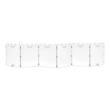 Clear Acrylic Pet Dog Gate Folding 4-6pcs Transparent Gates for Small Dogs Pets-