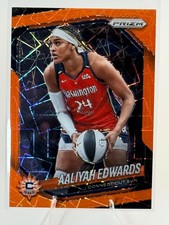 2025 Panini Prizm WNBA - Aaliyah Edwards Orange Velocity Prizms #94 - Sun