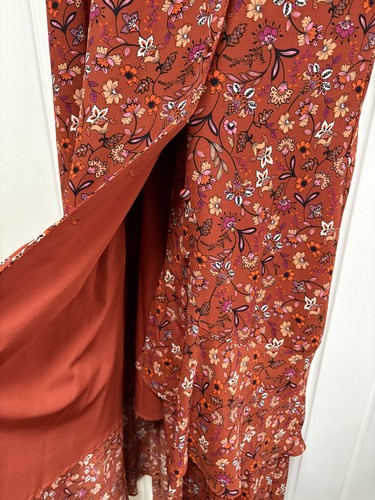Nanette Lepore Tea Wrap Dress UK 14 Midi Sierra Multi Print Floral NWT - Picture 12 of 16
