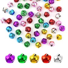 50 Pieces Jingle Bells for Craft Christmas Bells for Crafts DIY Craft Bells M...