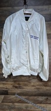 Angelo American Auto Auctions Bridgeport White Satin XL Vintage Jacket