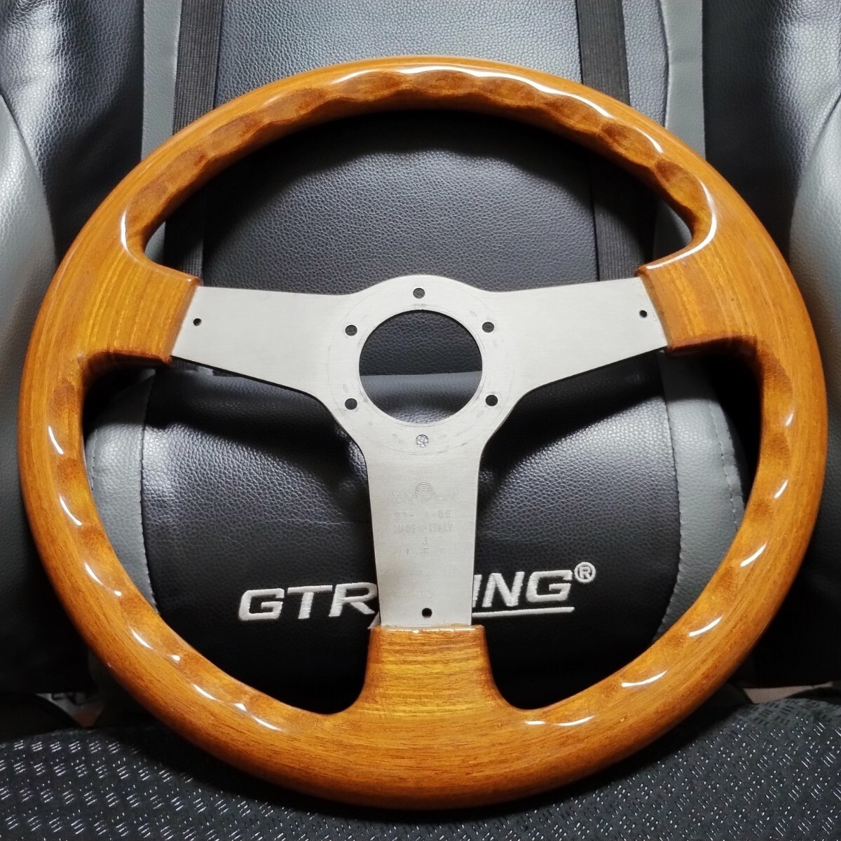 ITALVOLANTI Wood Steering Wheel 360mm Authentic w/ MOMO horn
