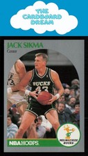 Jack Sikma 1990-91 Hoops #183 Milwaukee Bucks Basketball Card