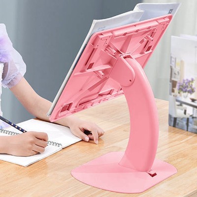 Desktop Book Stand Ergonomic Adjustable Foldable Multifunctional Book Holder Fit