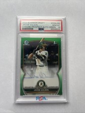 2023 Bowman Chrome Jacob Wilson True Green #/99 Refractor Auto