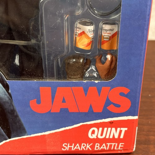 NECA Jaws Quint (Clothed) Action Figure Shark Batttle New In Box Sealed - Bild 3 von 7
