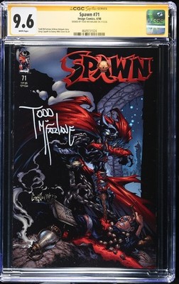 Spawn #71 CGC SS 9.6 signed Todd McFarlane NM+ 1998