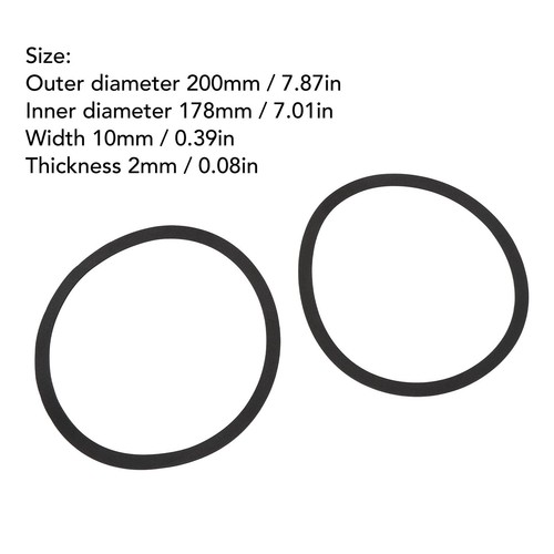 10 Pcs Speaker Seal Gasket EVA Shockproof Noise Reduction Antislip 200mm OD Set - Bild 10 von 12