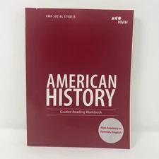 HMH Social Studies: American History: Guided Reading Workbook Very Good