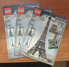 Original Instructions for Retired LEGO Set 10181 Eiffel Tower 1:300 Scale - ALL